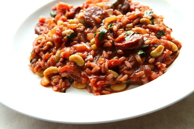 Risotto z chorizo