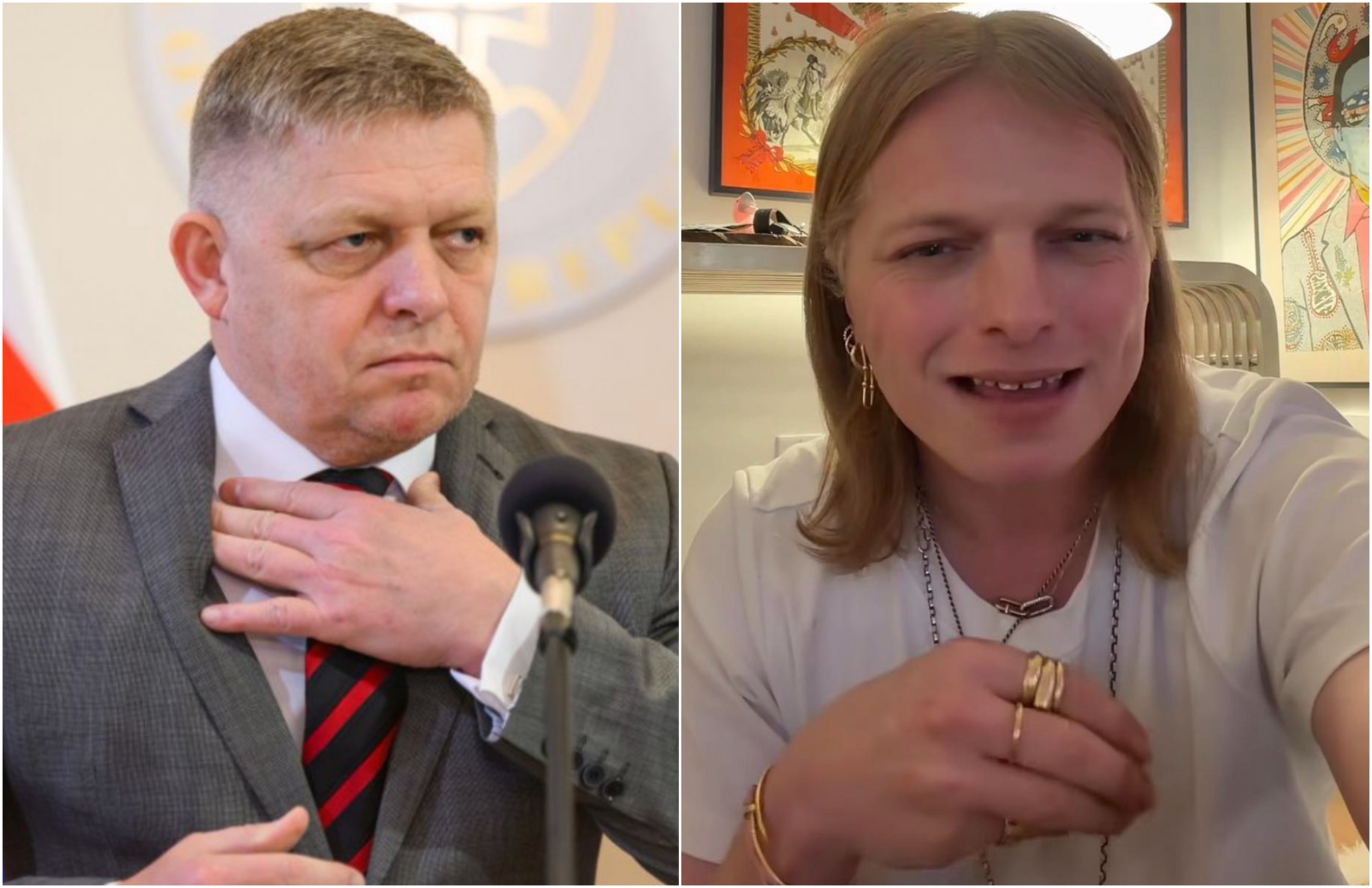 Robert Fico a Gwen McMullen
