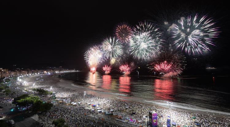 Szilveszteri ünnep Rio de Janeiroban.