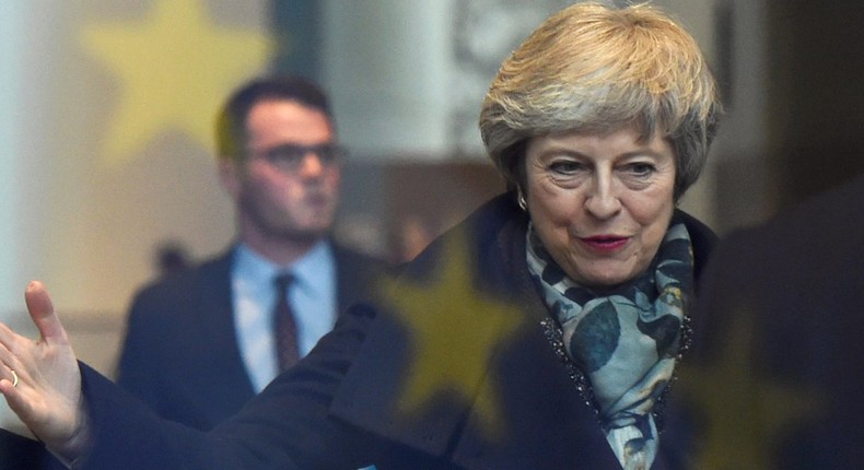 Theresa May arrives in Berlin to discuss Brexit with German Chancellor Angela Merkel, 11 December