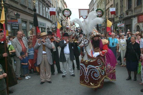 Pochód Lajkonika sprzed pandemii