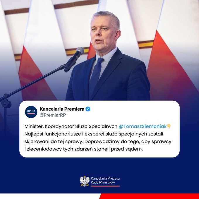 Kancelaria Premiera na X straszy sprawców.