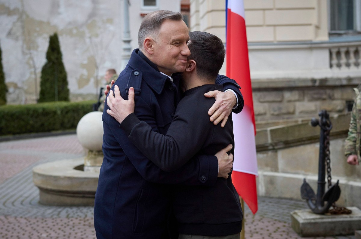 Andrzej Duda i Wołodymyr Zełenski