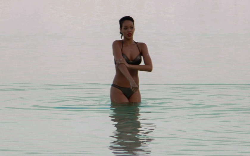 Rihanna w skąpym bikini w Tel Avivie
