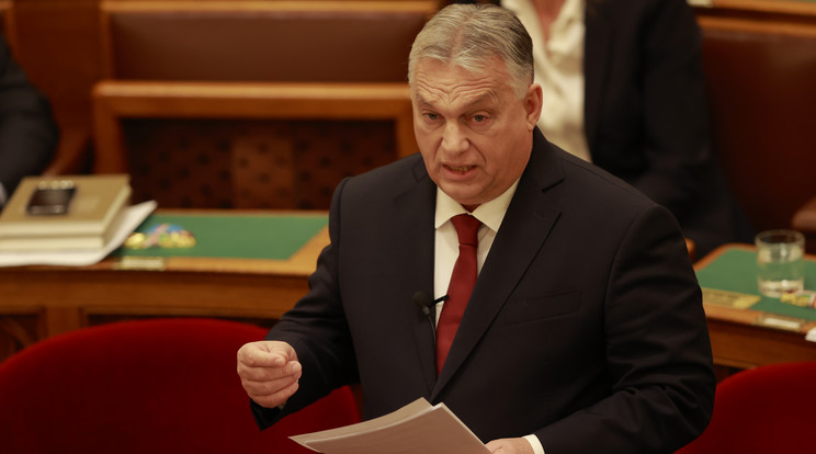Orbán Viktor az elnök asszony nevében nem akart nyilatkozni / Fotó: Knap Zoltán