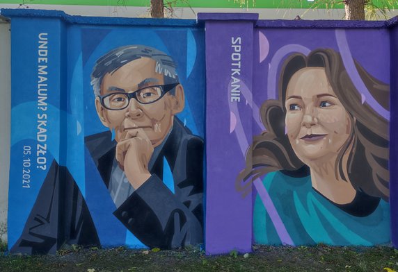 Anna Dymna ma swój mural! Odsłonięto go w Oświęcimiu