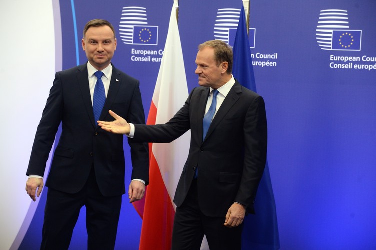 Andrzej Duda i Donald Tusk