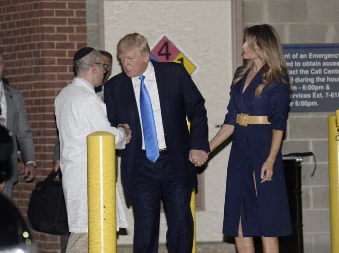 Melania i Donald Trumpowie