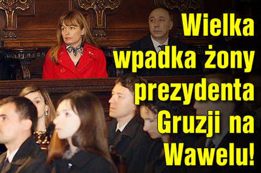Mega wpadka żony prezydenta Gruzji na Wawelu!