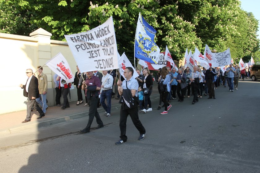 Protest mieszkańców Łańcuta w obronie Polmosu