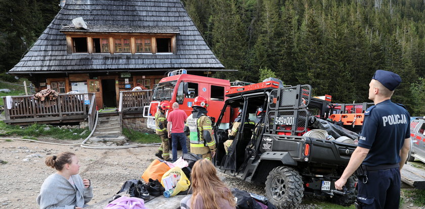 Pożar schroniska w Tatrach. Z ogniem walczyli turyści