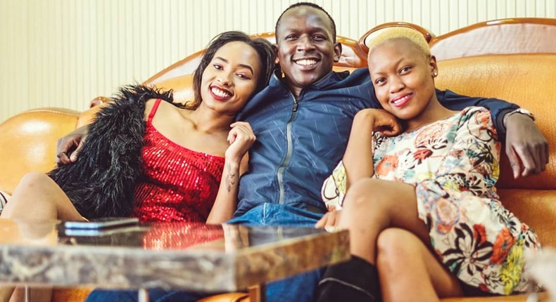 Comedian YY, Angie Chege and Caroline Muthoni. Comedian YY reveals why he vowed never to fall in love again