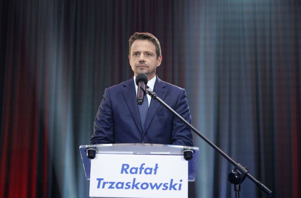 Rafał Trzaskowski podczas debaty w Lesznie