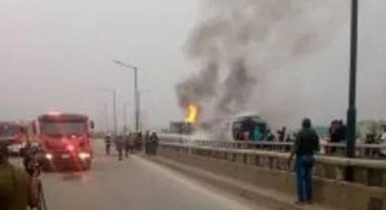 Tanker explosion on Lagos-Ibadan expressway  (NAN)