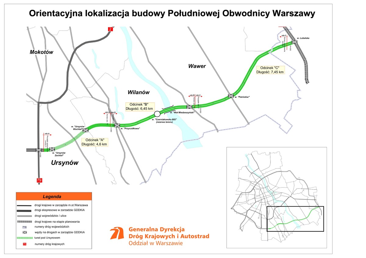 POW Puławska-Lubelska MAPKA