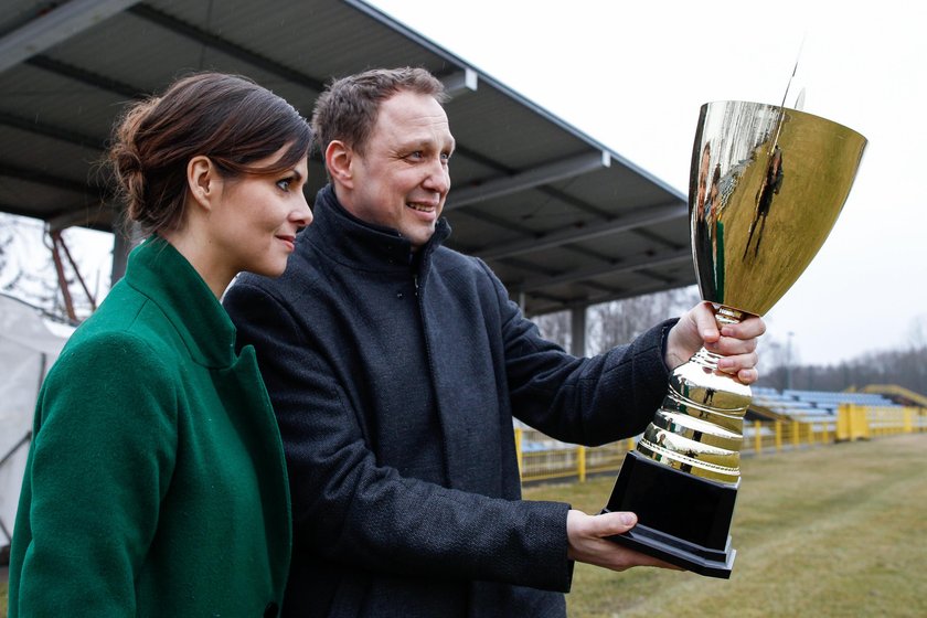 Pilka nozna. IV liga. Gryf Slupsk. Pawel Kryszalowicz. Sesja fotograficzna. 03.04.2018