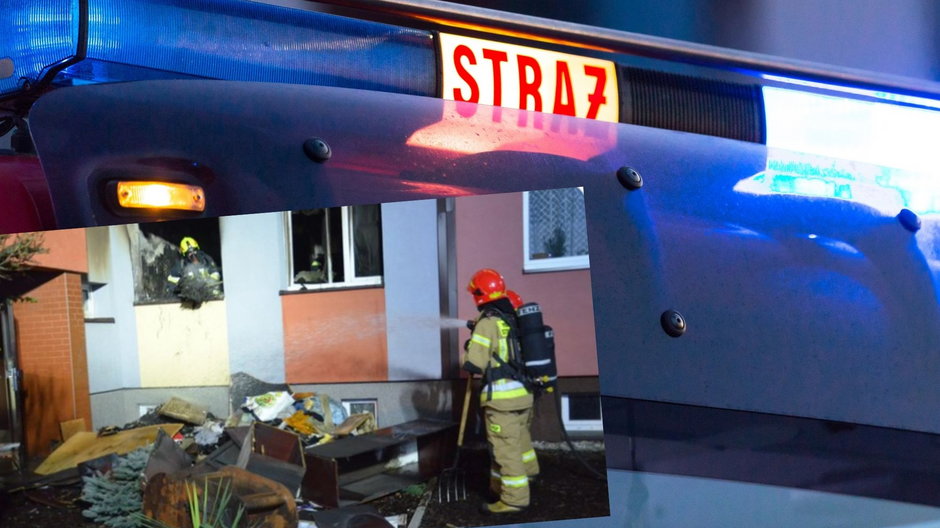 Kędzierzyn-Koźle: Pożar w domu wielorodzinnym. Ewakuowano 27 osób