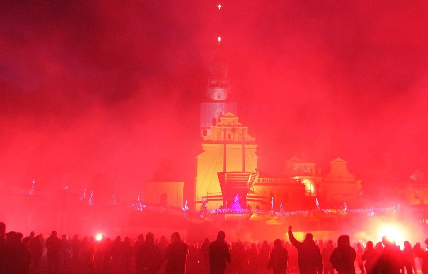 Pielgrzymka kibicow na Jasna Gore