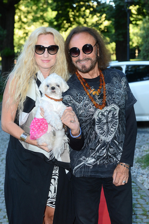 Stan Borys i Anna Maleady z psem