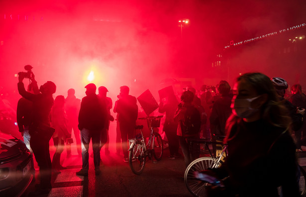 Protest na ulicach Warszawy (fot. Justyna Karpińska)