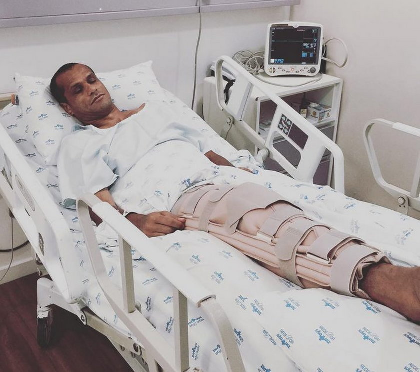 Rivaldo pokazał nogę po operacji!