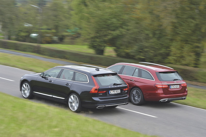 Porównanie: Mercedes E220d kontra Volvo V90 D4