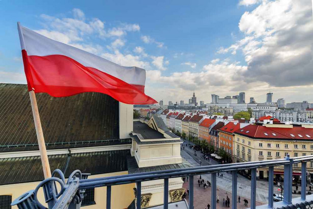 Polska, Warszawa, flaga Polski