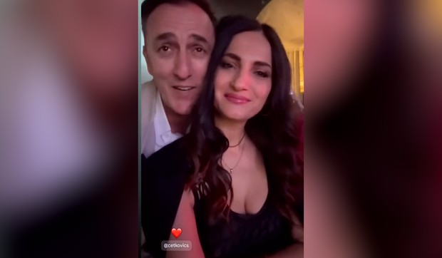 Sergej Ćetković sa suprugom