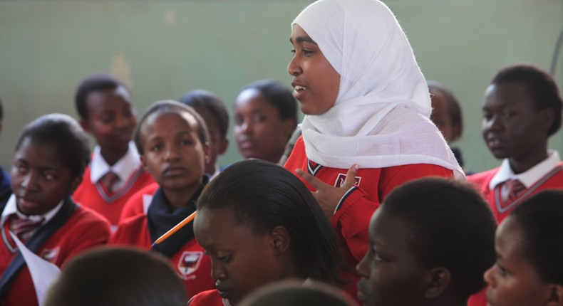 Ngara High School students in class