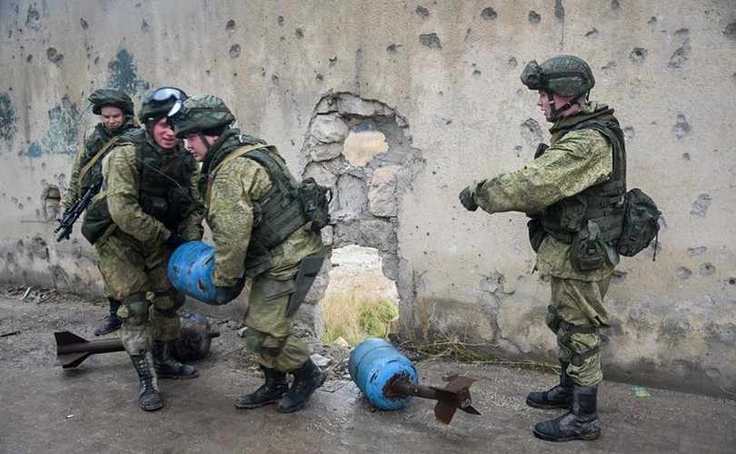 ROSYJSCY ŻOŁNIERZE W ALEPPO