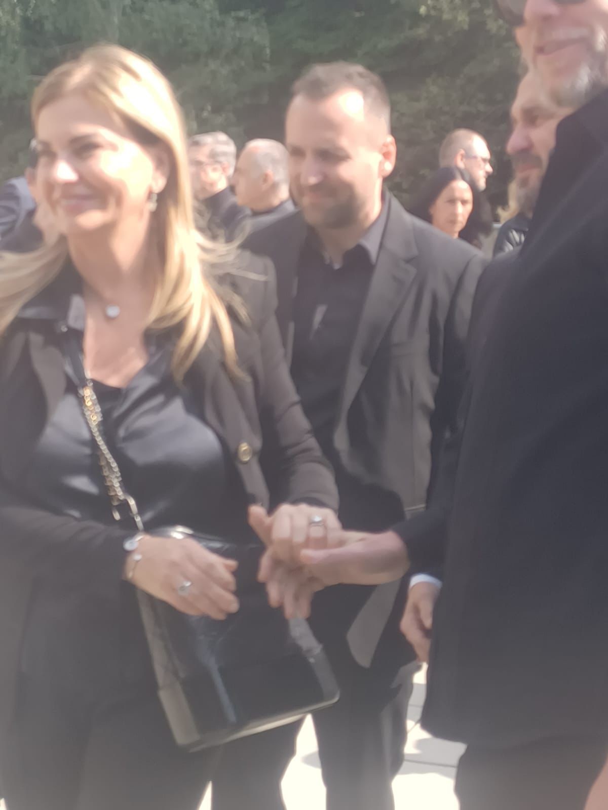 Na pohreb Fedora Flašíka prišila aj exmanželka Monika Beňová s partnerom Ľubomírom Klčom.