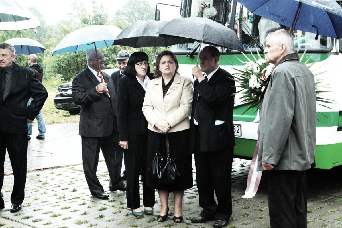 Renata Beger na pogrzebie Andrzeja Leppera. 2011 r.