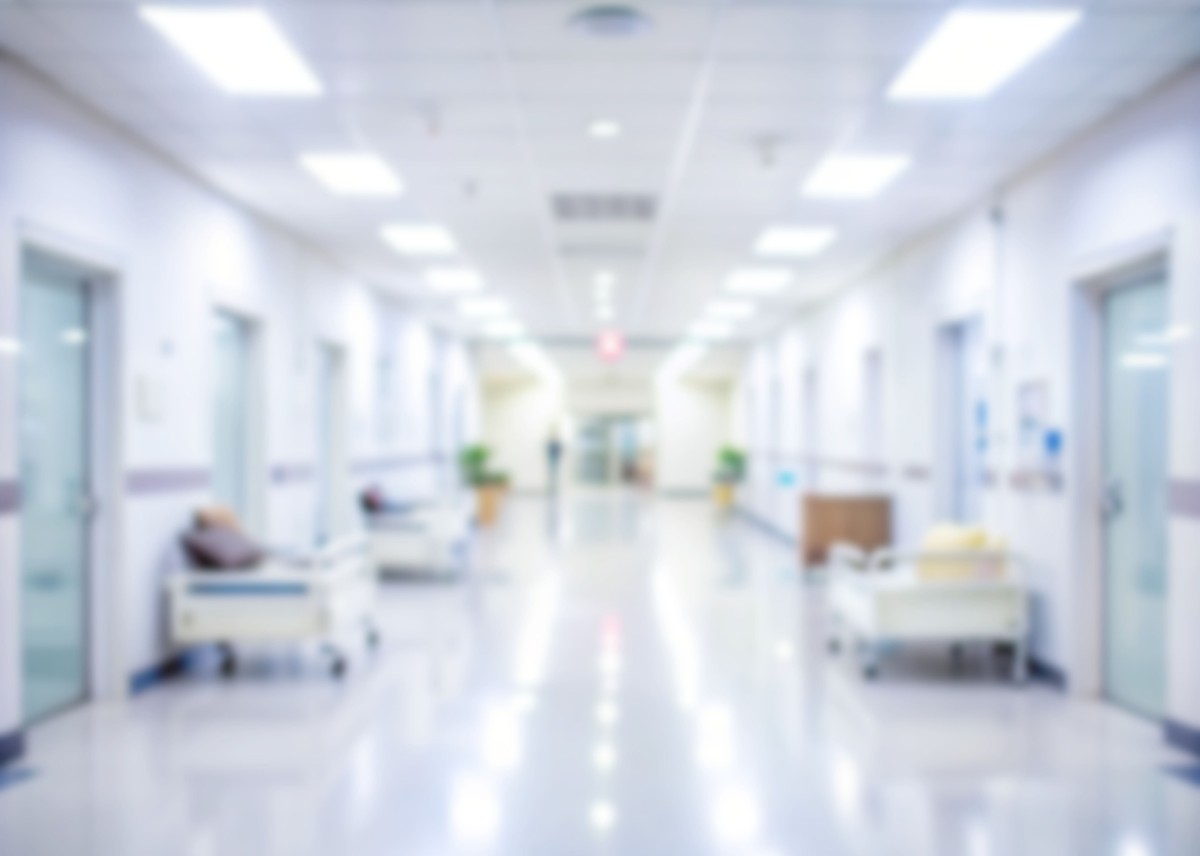 Blurry,Hospital,Hallway,,Reception,Clinic.,Unfocused,Background