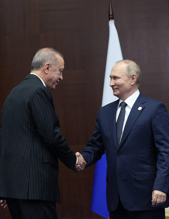 Recep Tayyip Erdogan i Władimir Putin, 2022 r.