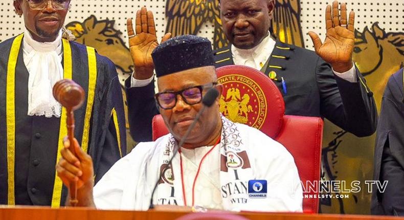 Akpabio, Senate President of 10th Assembly [Channels TV]