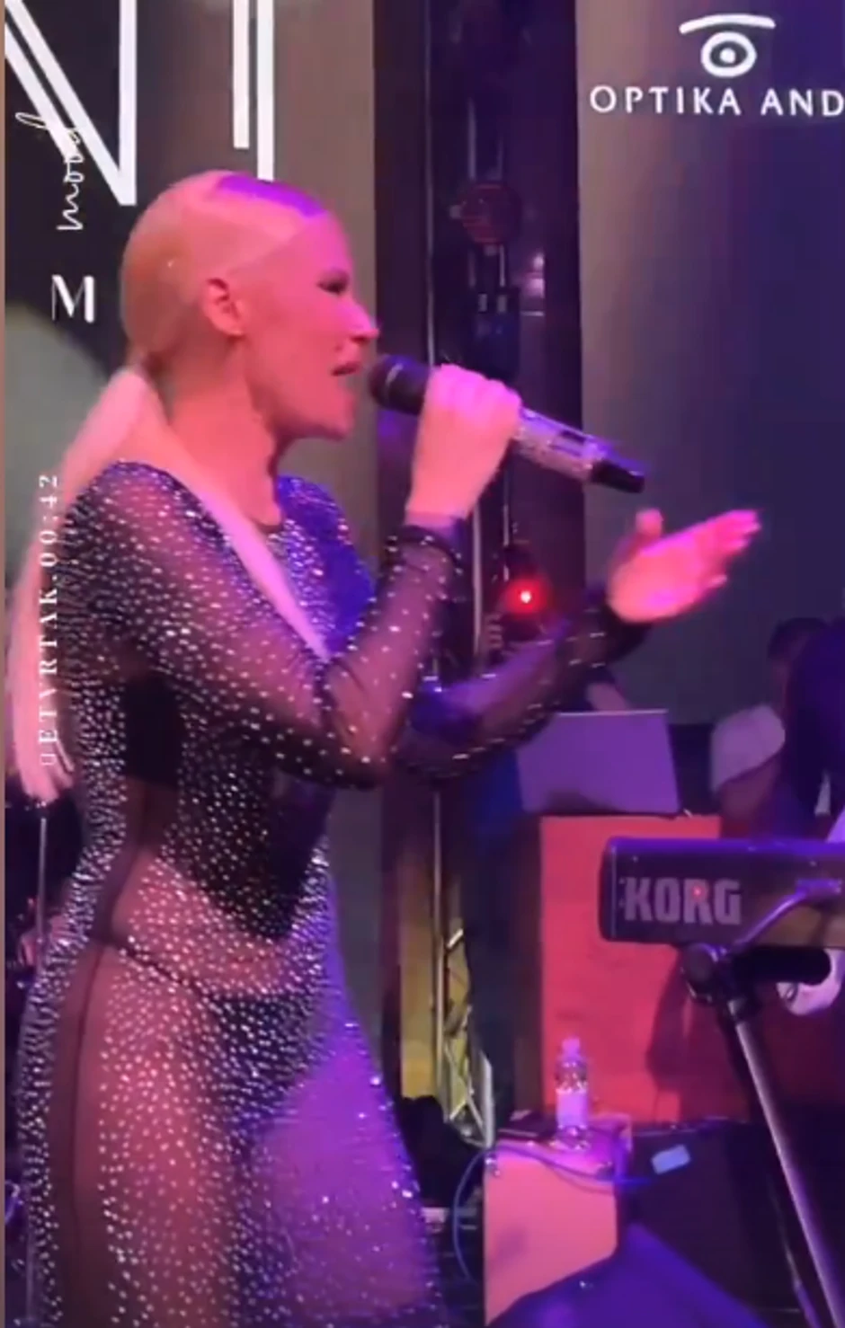 Nataša Bekvalac u providnoj haljini