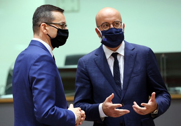 Mateusz Morawiecki i Charles Michel