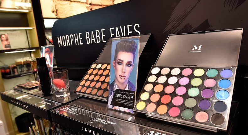 Morphe is known for selling cosmetics created by influencers like James Charles.David Becker/Getty Images