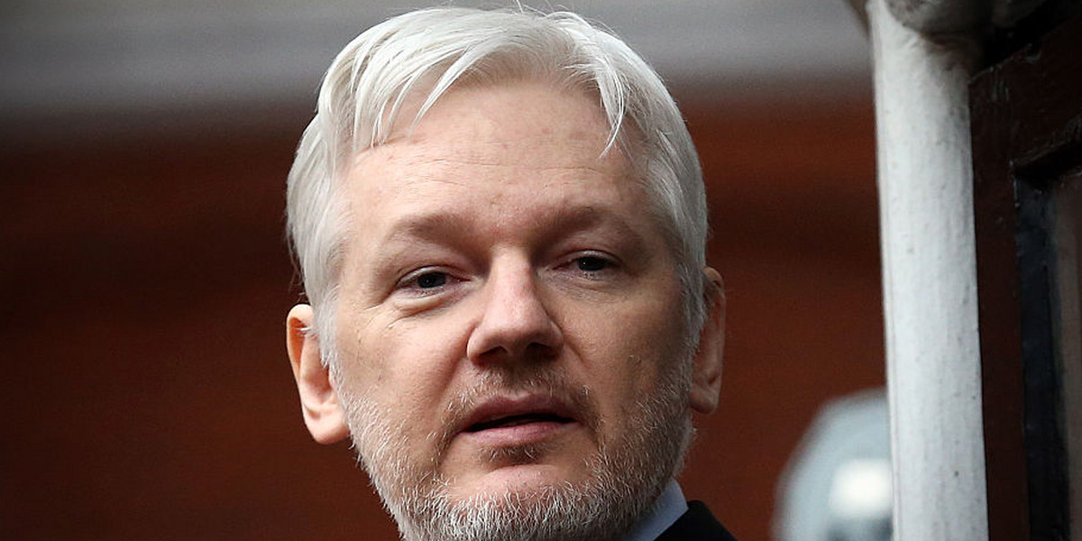 WikiLeaks founder Julian Assange in London.