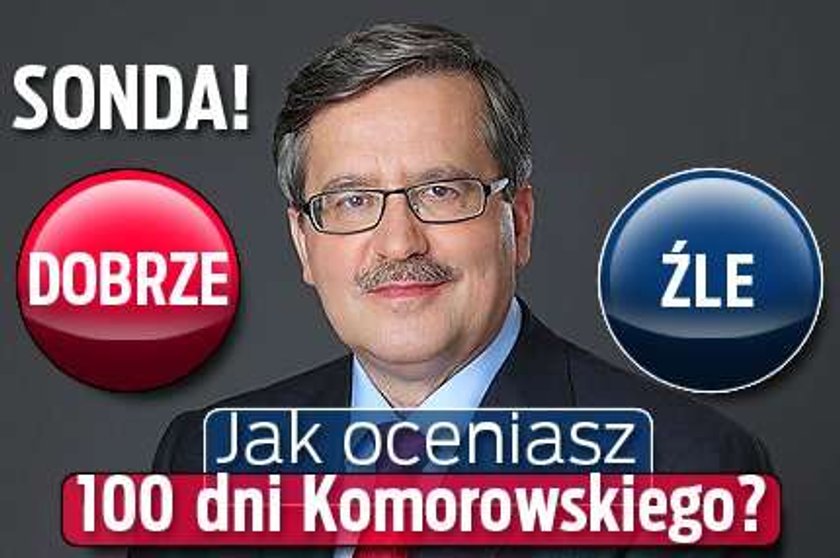 Jak oceniasz 100 dni Komorowskiego? SONDA!