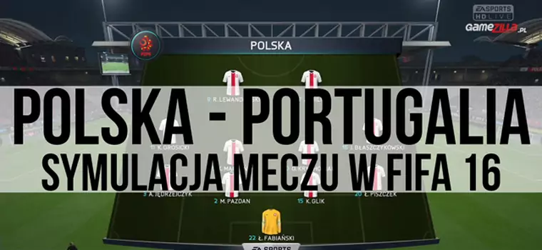 Euro 2016: mecz Polska - Szwajcaria - symulacja w grze Fifa 16