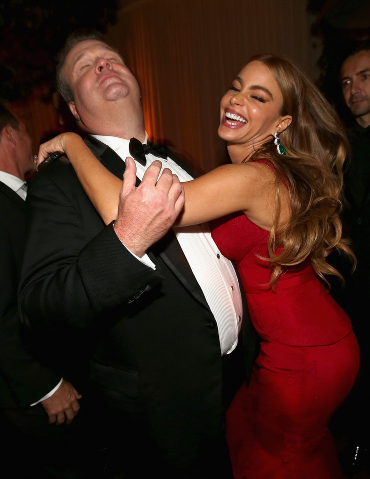 Sofia Vergara i Eric Stonestreet na imprezie po rozdaniu nagród Emmys