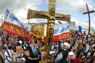 GERMANY-POPE-WYD-MARIENFELD-PILGRIMS