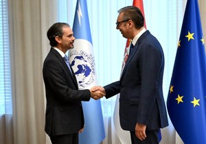 Predsednik Vučić se sastao sa generalnim sekretarom Interpola Valdesijem Urkizom