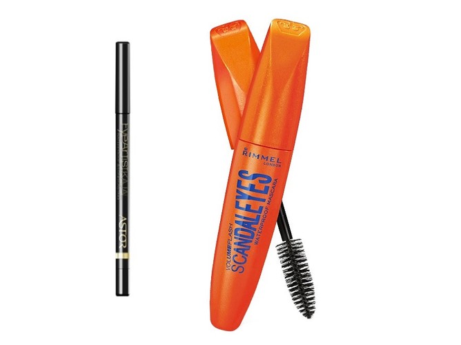 Eyeliner Astor Eye Artist i tusz Rimmel Scandaleyes