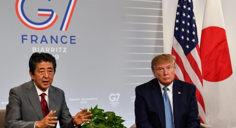 Japan's Prime Minister Shinzo Abe and US President Donald Trump agreed to a deal in principle freeing up bilateral trade