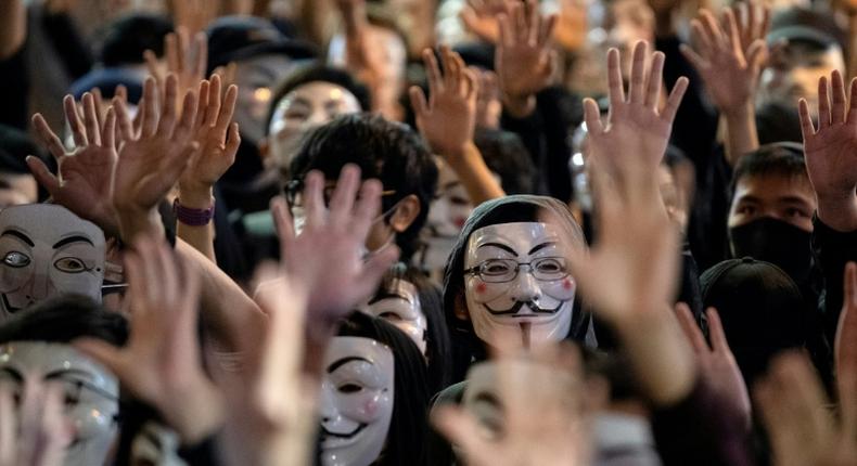 Hong Kong protesters have used face masks to avoid identification and respirators to protect themselves from tear gas