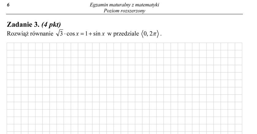 Matematyka poziom rozszerzony. 