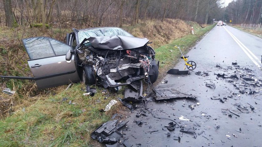 Wypadek na trasie z Osiecznicy do Maszewa