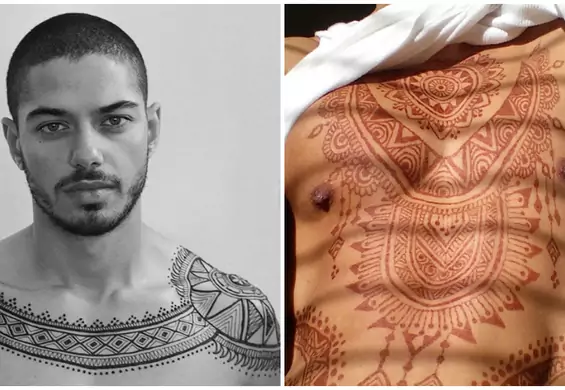 Nowy trend: menna, czyli tatuaże z henny dla mężczyzn